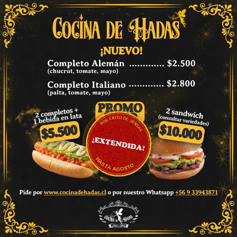 Promoción de Agosto - Cocina de Hadas